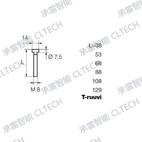 ABLOY T-Screw M8 / WF940